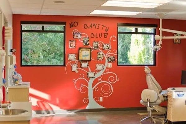 Picture of decorated wall of dental